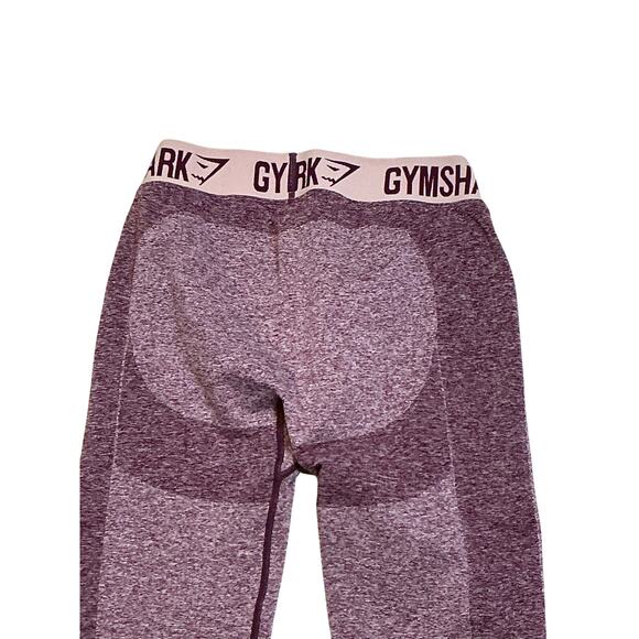 GYMSHARK Flex Long Sleeve Crop Top/Legging Set Bundle Dark Ruby Purple Women's M - Picture 14 of 16